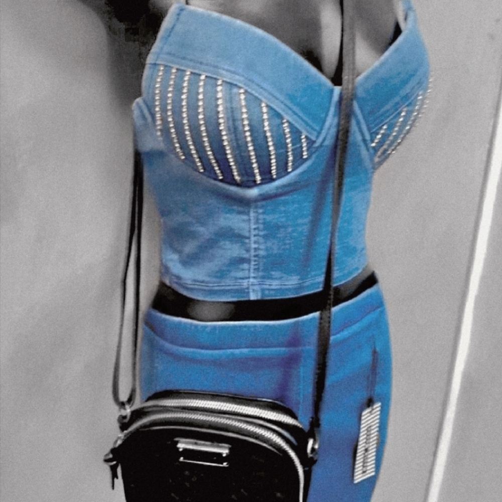 Haute Monde Jean Skirt - Picture 6 of 9